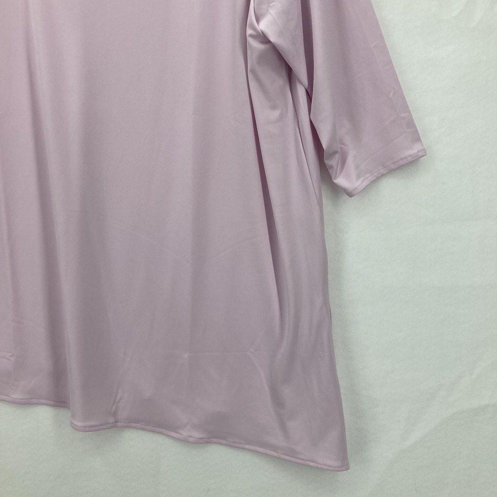 Alfani Shirt Womens 2XL Lavender Rain Lilac Cold Shoulder Stretch Asymmetrical - Picture 3 of 15